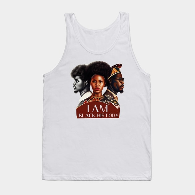 I Am Black History - Black History Month African American Tank Top by aimed2